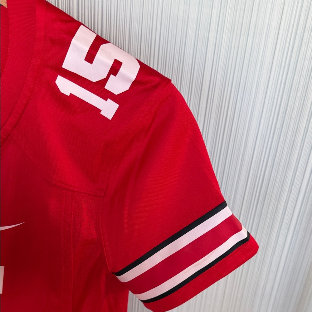 Official Nike Team Ohio State Red and White #15 Sports Jersey Women's Medium - Picture 5 of 8